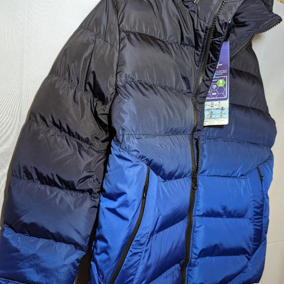 **SOLD OUT**BNWT Point Zero Askel Quilted Puffer Jacket in Blue/Black X-LARGE - Picture 4 of 15